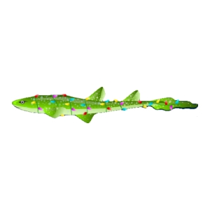 Green Festive Cat Shark